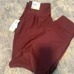 Old Navy Burgundy High Rise Joggers